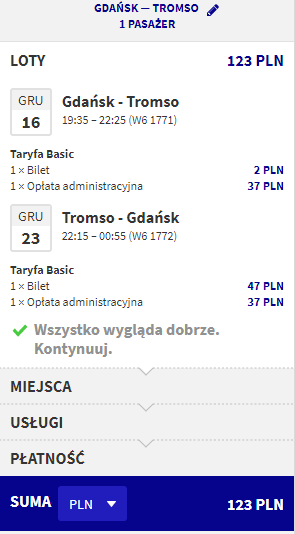 Loty za koło podbiegunowe Tromso z Gdańska od 123 PLN Fly4free pl